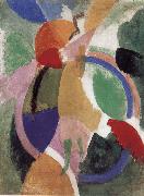 Delaunay, Robert The Fem holding parasol china oil painting artist